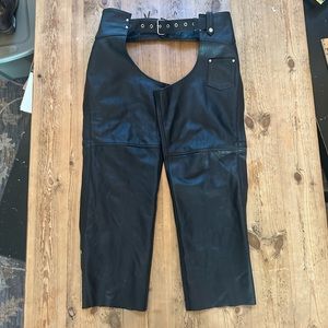 Allstate Leather Motorcycle Chaps XXL
